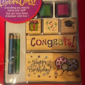 Delta stamp & ink kit new sealed
